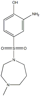 2-amino-4-[(4-methyl-1,4-diazepane-1-)sulfonyl]phenol 구조식 이미지