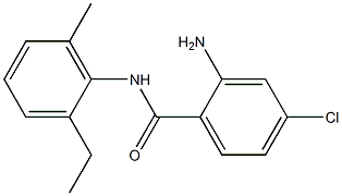 2-amino-4-chloro-N-(2-ethyl-6-methylphenyl)benzamide 구조식 이미지