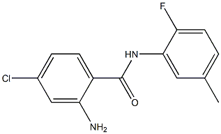 2-amino-4-chloro-N-(2-fluoro-5-methylphenyl)benzamide Structure