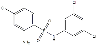 2-amino-4-chloro-N-(3,5-dichlorophenyl)benzene-1-sulfonamide 구조식 이미지