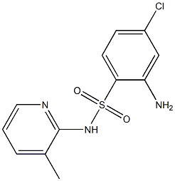 2-amino-4-chloro-N-(3-methylpyridin-2-yl)benzene-1-sulfonamide Structure