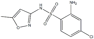 2-amino-4-chloro-N-(5-methyl-1,2-oxazol-3-yl)benzene-1-sulfonamide 구조식 이미지