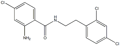 2-amino-4-chloro-N-[2-(2,4-dichlorophenyl)ethyl]benzamide 구조식 이미지