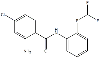 2-amino-4-chloro-N-{2-[(difluoromethyl)sulfanyl]phenyl}benzamide 구조식 이미지