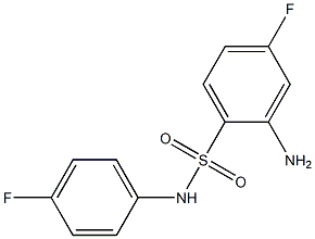 2-amino-4-fluoro-N-(4-fluorophenyl)benzene-1-sulfonamide 구조식 이미지