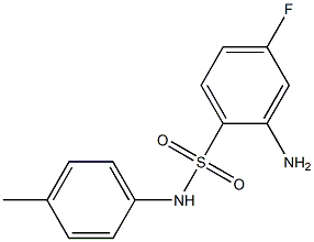 2-amino-4-fluoro-N-(4-methylphenyl)benzene-1-sulfonamide 구조식 이미지