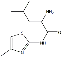 2-amino-4-methyl-N-(4-methyl-1,3-thiazol-2-yl)pentanamide Structure