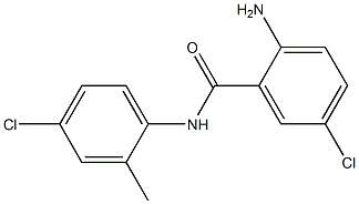 2-amino-5-chloro-N-(4-chloro-2-methylphenyl)benzamide 구조식 이미지
