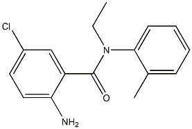 2-amino-5-chloro-N-ethyl-N-(2-methylphenyl)benzamide 구조식 이미지