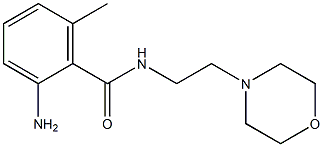 2-amino-6-methyl-N-(2-morpholin-4-ylethyl)benzamide Structure