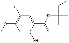 2-amino-N-(1,1-dimethylpropyl)-4,5-dimethoxybenzamide Structure