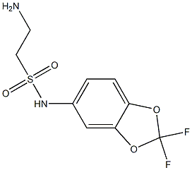 2-amino-N-(2,2-difluoro-2H-1,3-benzodioxol-5-yl)ethane-1-sulfonamide 구조식 이미지