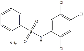 2-amino-N-(2,4,5-trichlorophenyl)benzene-1-sulfonamide 구조식 이미지