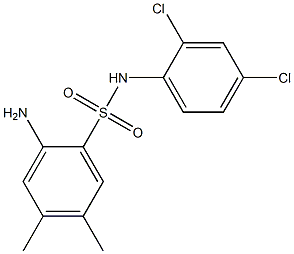 2-amino-N-(2,4-dichlorophenyl)-4,5-dimethylbenzene-1-sulfonamide 구조식 이미지