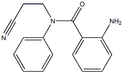 2-amino-N-(2-cyanoethyl)-N-phenylbenzamide Structure