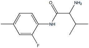 2-amino-N-(2-fluoro-4-methylphenyl)-3-methylbutanamide 구조식 이미지