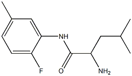 2-amino-N-(2-fluoro-5-methylphenyl)-4-methylpentanamide 구조식 이미지