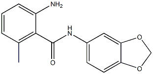 2-amino-N-(2H-1,3-benzodioxol-5-yl)-6-methylbenzamide Structure