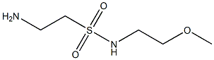 2-amino-N-(2-methoxyethyl)ethanesulfonamide 구조식 이미지