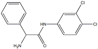 2-amino-N-(3,4-dichlorophenyl)-2-phenylacetamide Structure