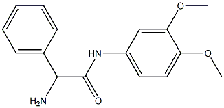 2-amino-N-(3,4-dimethoxyphenyl)-2-phenylacetamide Structure