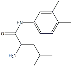 2-amino-N-(3,4-dimethylphenyl)-4-methylpentanamide Structure
