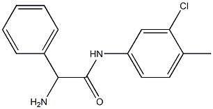 2-amino-N-(3-chloro-4-methylphenyl)-2-phenylacetamide Structure