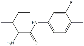 2-amino-N-(3-fluoro-4-methylphenyl)-3-methylpentanamide Structure