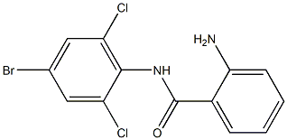2-amino-N-(4-bromo-2,6-dichlorophenyl)benzamide 구조식 이미지