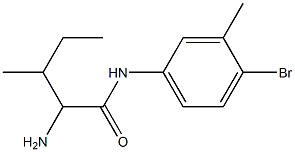 2-amino-N-(4-bromo-3-methylphenyl)-3-methylpentanamide 구조식 이미지