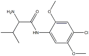 2-amino-N-(4-chloro-2,5-dimethoxyphenyl)-3-methylbutanamide 구조식 이미지