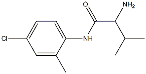 2-amino-N-(4-chloro-2-methylphenyl)-3-methylbutanamide 구조식 이미지