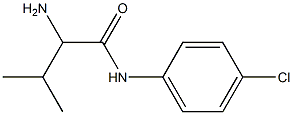 2-amino-N-(4-chlorophenyl)-3-methylbutanamide 구조식 이미지