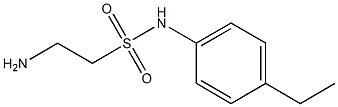 2-amino-N-(4-ethylphenyl)ethanesulfonamide Structure