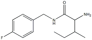 2-amino-N-(4-fluorobenzyl)-3-methylpentanamide Structure