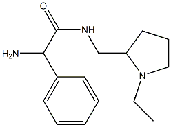 2-amino-N-[(1-ethylpyrrolidin-2-yl)methyl]-2-phenylacetamide Structure