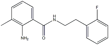 2-amino-N-[2-(2-fluorophenyl)ethyl]-3-methylbenzamide 구조식 이미지