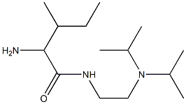 2-amino-N-[2-(diisopropylamino)ethyl]-3-methylpentanamide Structure