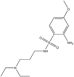 2-amino-N-[3-(diethylamino)propyl]-4-methoxybenzene-1-sulfonamide Structure