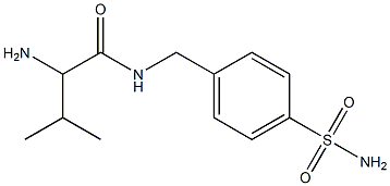 2-amino-N-[4-(aminosulfonyl)benzyl]-3-methylbutanamide 구조식 이미지