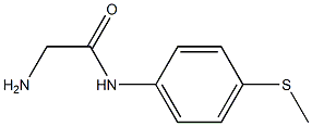 2-amino-N-[4-(methylthio)phenyl]acetamide Structure