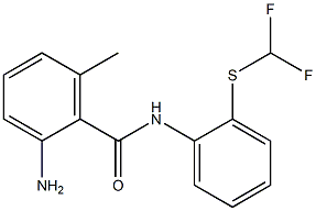 2-amino-N-{2-[(difluoromethyl)sulfanyl]phenyl}-6-methylbenzamide Structure