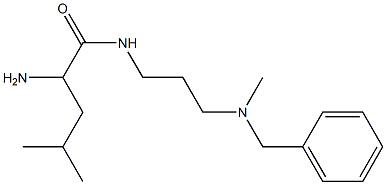 2-amino-N-{3-[benzyl(methyl)amino]propyl}-4-methylpentanamide Structure