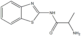 2-amino-N-1,3-benzothiazol-2-ylpropanamide Structure