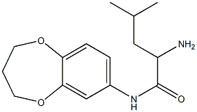 2-amino-N-3,4-dihydro-2H-1,5-benzodioxepin-7-yl-4-methylpentanamide 구조식 이미지