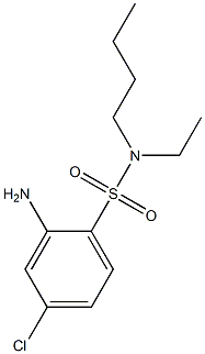 2-amino-N-butyl-4-chloro-N-ethylbenzene-1-sulfonamide Structure