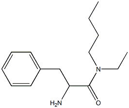 2-amino-N-butyl-N-ethyl-3-phenylpropanamide Structure