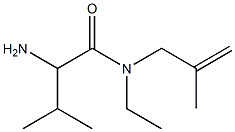 2-amino-N-ethyl-3-methyl-N-(2-methylprop-2-enyl)butanamide Structure