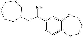 2-azepan-1-yl-1-(3,4-dihydro-2H-1,5-benzodioxepin-7-yl)ethanamine 구조식 이미지