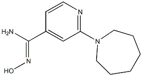 2-azepan-1-yl-N'-hydroxypyridine-4-carboximidamide Structure